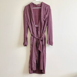 Vintage 1950's Tailored by Rabhor Printed Long Robe